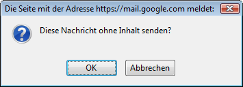 E-Mail ohne Inhalt