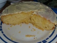 Orangenkuchen mit Vollglasur